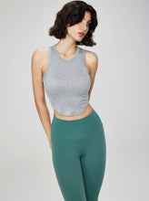 Load image into Gallery viewer, White - Molded Cup Ribbed Tank
