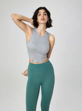 Load image into Gallery viewer, White - Molded Cup Ribbed Tank