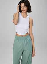 Load image into Gallery viewer, White - Molded Cup Ribbed Tank