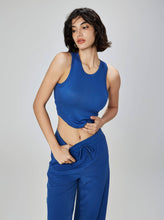 Load image into Gallery viewer, White - Molded Cup Ribbed Tank