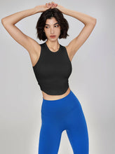 Load image into Gallery viewer, White - Molded Cup Ribbed Tank