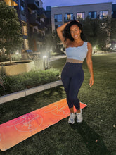 Load image into Gallery viewer, Scalloped One Shoulder Sports Bra Baby Blue