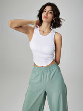 Load image into Gallery viewer, White - Molded Cup Ribbed Tank