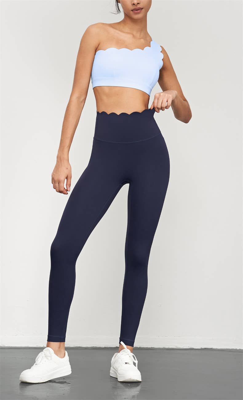 Scallop High Waist Leggings