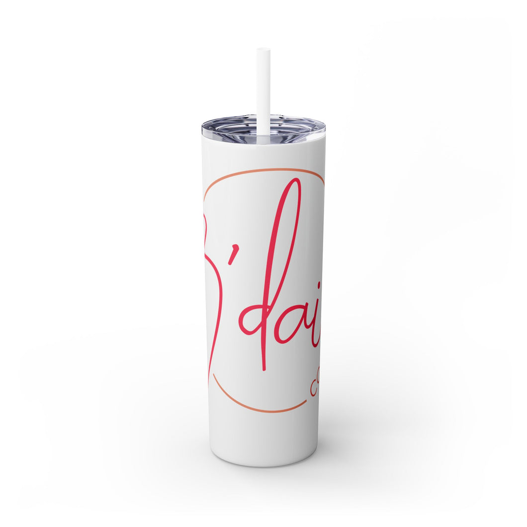 Skinny Tumbler with Straw, 20oz