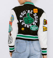 Load image into Gallery viewer, The Mantra Varsity Jacket
